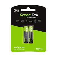 Green Cell HR6 Oplaadbare AA batterij (penlite) NiMH 2600 mAh 1.2 V 2 stuk(s) - thumbnail