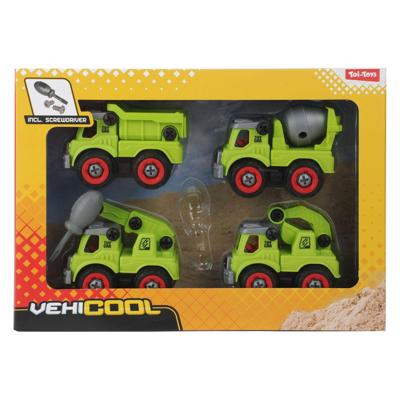 Toi-Toys Cars & trucks bouwvoertuigen met schroevendraaier