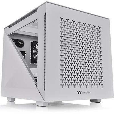 Thermaltake Divider 200 TG Air Snow Micro-tower PC-behuizing Wit 2 voorgeïnstalleerde ventilators, Zijvenster, Stoffilter Thermaltake Divider 200 TG Air Snow Micro-tower PC-behuizing Wit 2 voorgeïnstalleerde ventilators, Zijvenster, Stoffilter