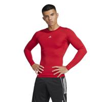 adidas Techfit Ondershirt Lange Mouwen Rood Wit - thumbnail