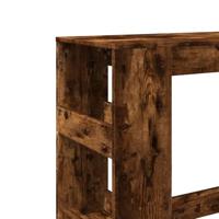Bartafel met rekken 90x40x103,5 cm bewerkt hout gerookt eiken - thumbnail