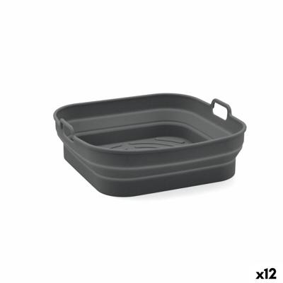 Opvouwbaar siliconen mandje voor airfryer Quid Naturalia 20 x 20 x 8 cm (12 Stuks)