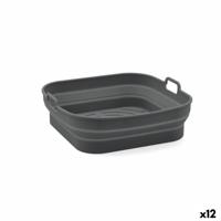 Opvouwbaar siliconen mandje voor airfryer Quid Naturalia 20 x 20 x 8 cm (12 Stuks) - thumbnail
