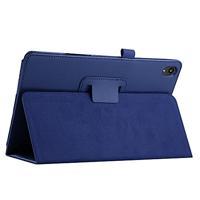 Lunso - Stand flip sleepcover hoes - Lenovo Tab P11 / P11 Plus - Donkerblauw - thumbnail