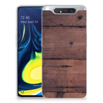 Samsung Galaxy A80 | Bumper Hoesje | Old Wood Samsung Galaxy A80 | Bumper Hoesje | Old Wood