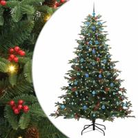VidaXL Kunstkerstboom groen 240 cm pvc en metaal en plastic - thumbnail