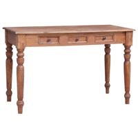 Bureau met lades 117x57x75 cm massief mahoniehout - thumbnail