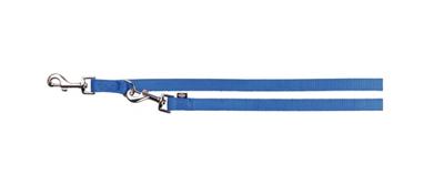 TRIXIE HONDENRIEM PREMIUM DUBBELGESTIKT VERSTELBAAR ROYAL BLAUW 200X2 CM