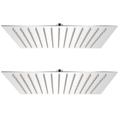 VidaXL Regendouchekop 2 st 30x30 cm roestvrij staal