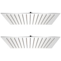 VidaXL Regendouchekop 2 st 30x30 cm roestvrij staal - thumbnail