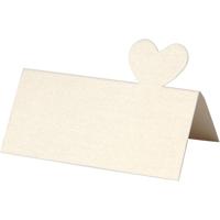 Creativ Company Naamkaarten, afm 8x8,5 cm, 120 gr, off-white, 20 stuk/ 1 doos - thumbnail