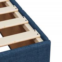 Bedframe zonder matras stof blauw 140x200 cm - thumbnail
