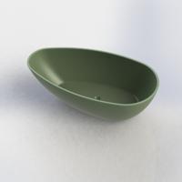 Vrijstaand Ligbad Salenzi Unica 170x86x54 cm Solid Cast Mat Legergroen - thumbnail