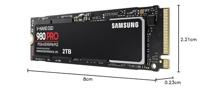 Samsung mz-v8p2t0bw 980 pro ssd, 2000 gb, m.2 nvme, pcie 4.0, 7000/ 5100 mb/s, 100.000 iops - thumbnail