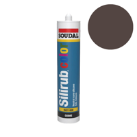 Soudal Silirub Color | Siliconenkit | Chocoladebruin Ral 8017 | 300 ml - 114750 - thumbnail