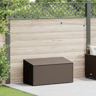 Tuinbox 110x50x58 cm poly rattan bruin Tuinbox 110x50x58 cm poly rattan bruin