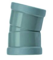 Wavin PVC Bocht 15° 110mm Manchet - Weerbestendige Afvoerbocht met 2x Mof - thumbnail