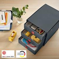 Leitz Click & Store Cosy ladenblok, 3 laden, grijs - thumbnail