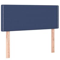 Boxspring met matras stof blauw 80x200 cm - thumbnail