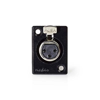 Nedis COTP15911BK Bevestiging Voor Xlr-behuizing Xlr 3-pins Female Zwart