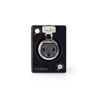 Nedis COTP15911BK Bevestiging Voor Xlr-behuizing Xlr 3-pins Female Zwart - thumbnail