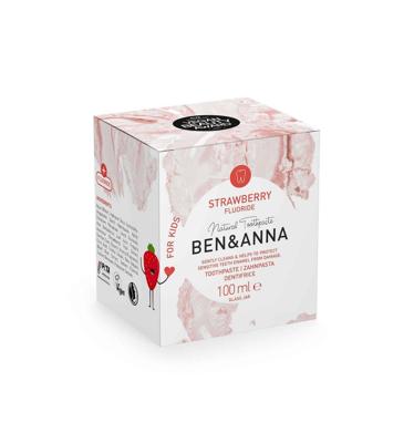Ben & Anna Toothpaste strawberry with fluoride 100 Milliliter