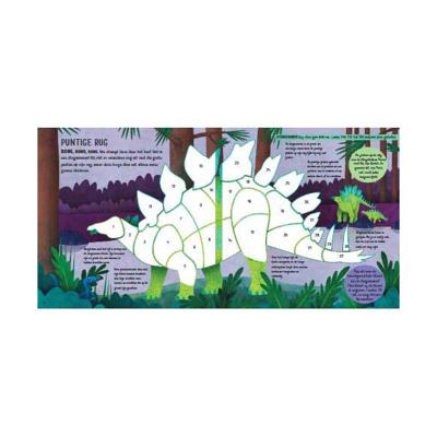 Kleuren met stickers voor Kinderen. Dino's Kleuren met stickers voor Kinderen. Dino's