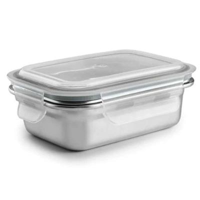 Lunchbox Ibili 669304 Zilverkleurig Roestvrij staal Rechthoekig 400 ml