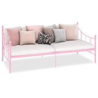 VidaXL Slaapbank metaal roze 90x200 cm - thumbnail