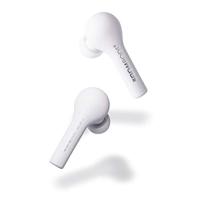 Boompods Bassline TRUE Draadloze Oordopjes - Bluetooth In-Ear Hoofdtelefoon, Water/Zweetbestendig, Compacte Reizen Opladen Case, Instant Connection, TWS (Wit) BTWSWH - thumbnail