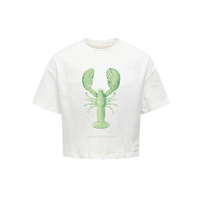 Kids ONLY zomer top S/S meisjes - print - wit - Kogkelly