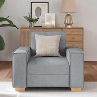 Sofa Stoel Lichtgrijs 60 cm Stof - thumbnail