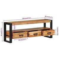 Tv-meubel 120x30x45 cm massief acaciahout - thumbnail