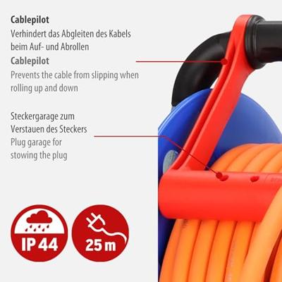 Garant CEE 2 IP44 Camping / Maritieme kabelhaspel 25m H07RN-F 3G2,5