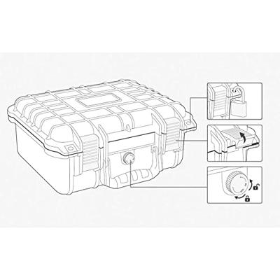 TOOLCRAFT Outdoorkoffer (l x b x h) 250 x 270 x 125 mm