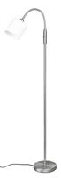 Trio VloerlampTommy 130cm RVS met wit - R46331001 - thumbnail