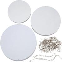 Creativ Company Mobielen blanco, d 12+15+18 cm, 300 gr, 20 set/ 1 doos - thumbnail