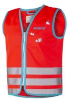Wowow Crazy Monster Jacket fluohesje, rood, L (kind) - thumbnail