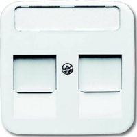 Busch-Jaeger 2CKA001753A8030 Modulaire jack insert Afdekking Zuiver wit (RAL 9010), Wit 1 stuk(s) - thumbnail