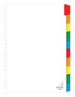 Tabbladen A4 23 rings blanco karton - thumbnail