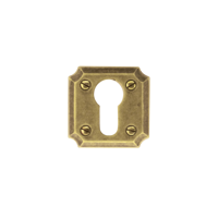 Hdd Pro Cylinderplaatje Square Retro 50 Mm Old Yellow - thumbnail