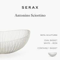SERAX - Meo - Mand ovaal 37x33cm h14 wit - thumbnail