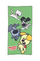 WOEZEL & PIP Strandlaken Spelen Groen, 75x150 cm - thumbnail