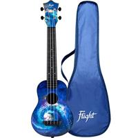 Flight Travel Series TUSL40 Space sopraan ukelele met concert scale hals inclusief gigbag - thumbnail