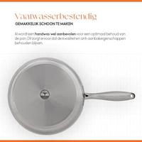 ELLE Gourmet Moderne Koekenpan - Ø 20 cm - Zonder anti-aanbaklaag - RVS - thumbnail