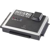 Renkforce USB, SATA, IDE Adapter [1x USB 3.2 Gen 1 stekker A (USB 3.0) - 1x IDE-bus 40-polig, IDE-bus 44-polig, SATA-combi-stekker 15+7-polig] - thumbnail