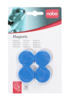 Nobo MAGNETS 30MM BLU 4 SKPACK - thumbnail