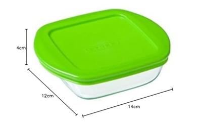 Pyrex bewaarschaal 350ml 14x12x4cm Pyrex bewaarschaal 350ml 14x12x4cm