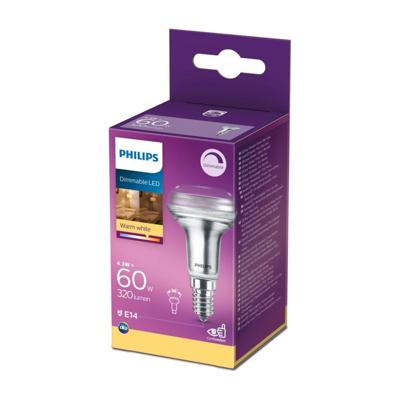Philips CorePro E14 LED Reflectorlampen - Dimbaar warm wit - 4.3W vervangt 60W - R50
