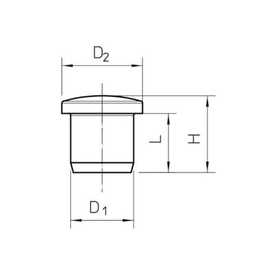 OBO Bettermann 2029520 107VS VM 16 PA Afsluitdop Kunststof 50 stuk(s)